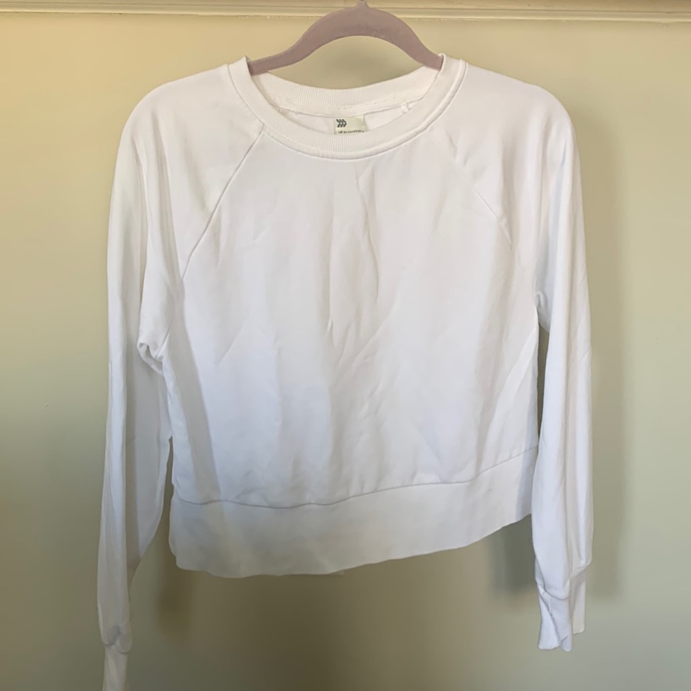 White Crewneck- All in Motion